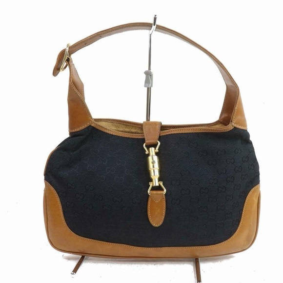 Authentic Gucci Monogram Logo Jackie O Shoulder Bag - Picture 1 of 8